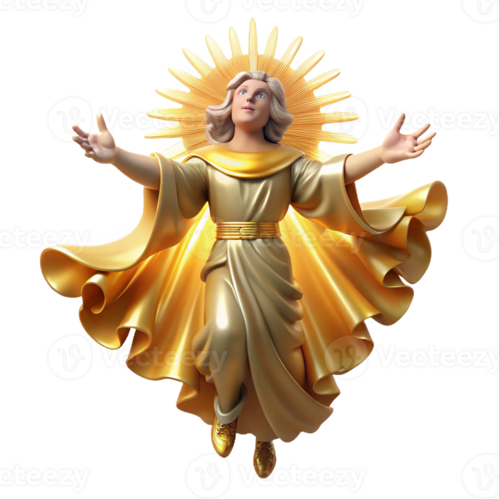 extraordinary creative A Celestial Being Descending from the Hea detailed png