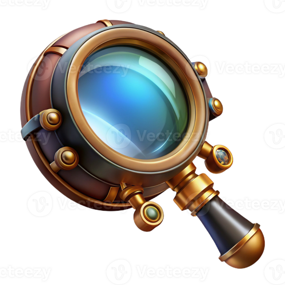 dramatic abstract A Detailed Steampunk Monocle Ornate Frame high resolution png