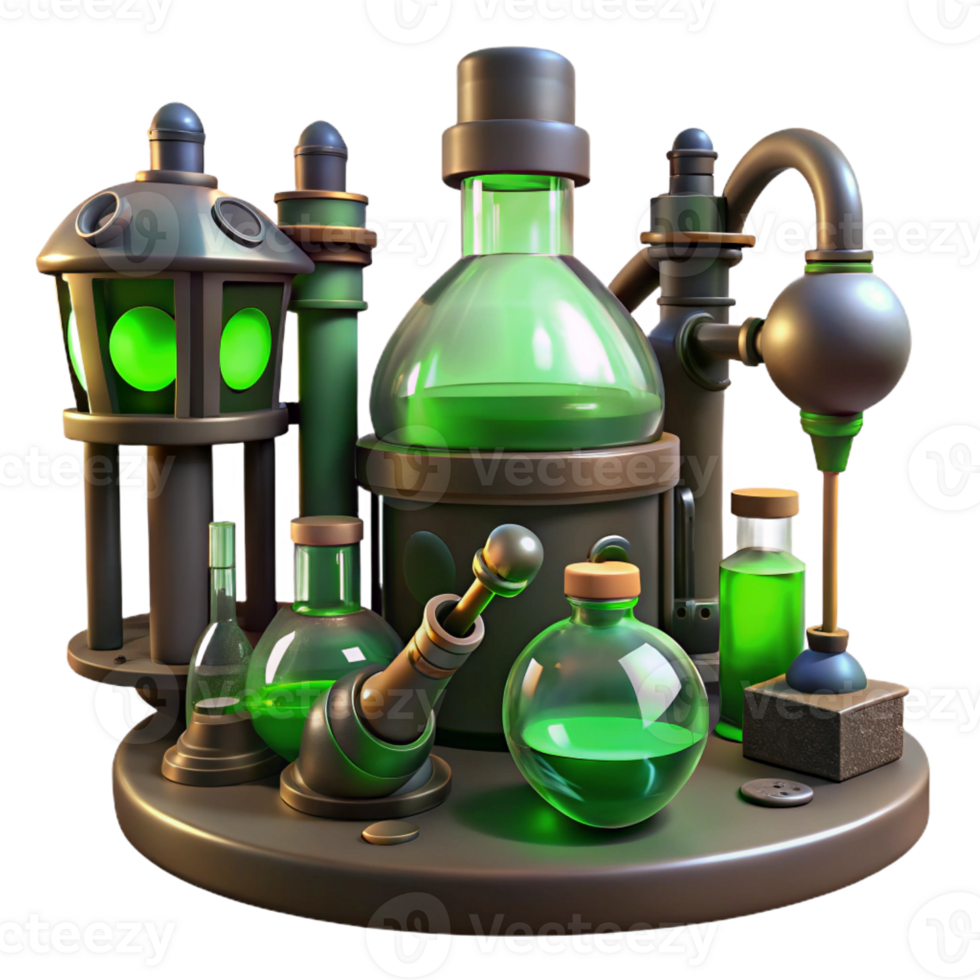 impressive classic A Mysterious Steampunk Laboratory Filled authentic png