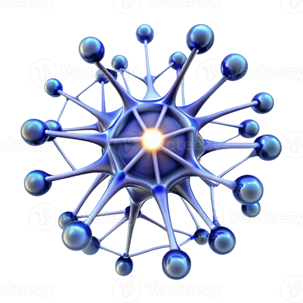 extraordinary abstract A Complex Network of Interconnected Neuro professional png