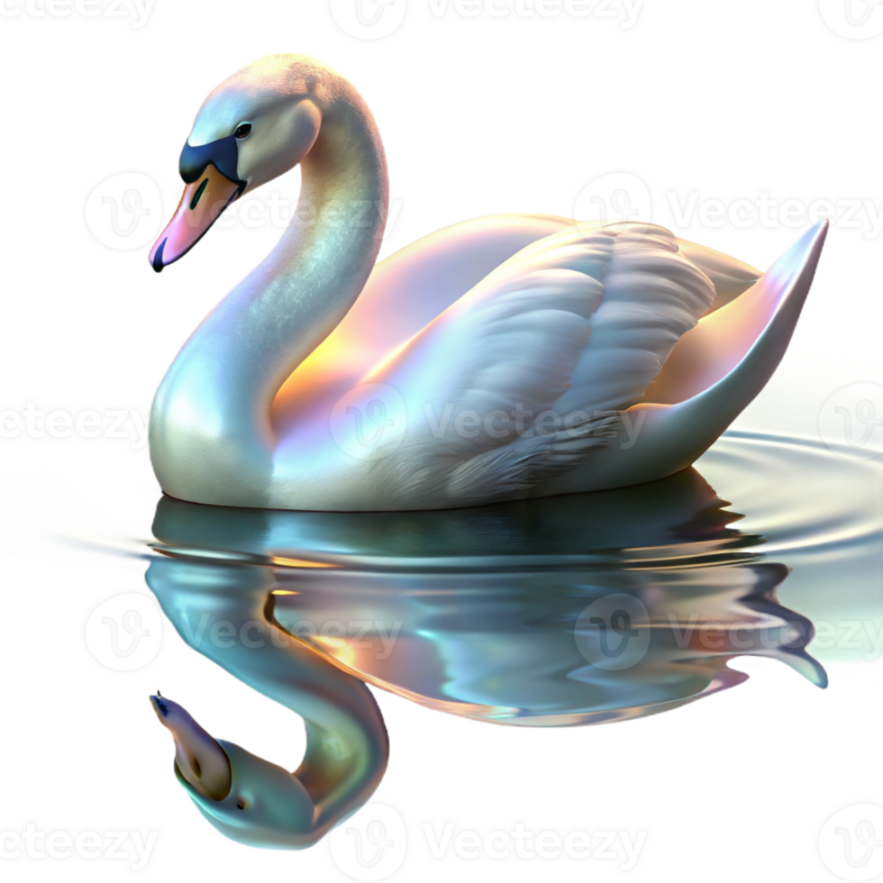 extraordinary rustic A Graceful Swan Gliding Across a Calm Lake genuine png