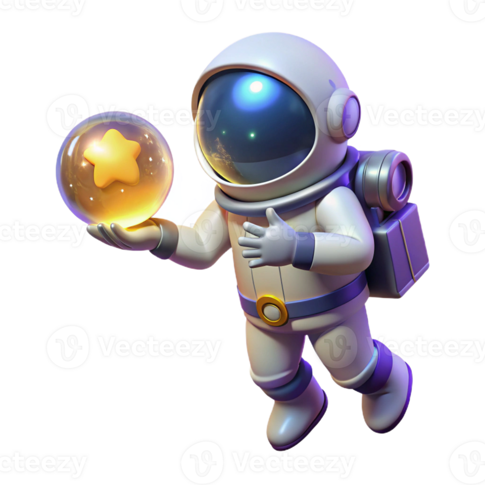stunning creative A Lone Astronaut Floating in Space Holdin genuine png