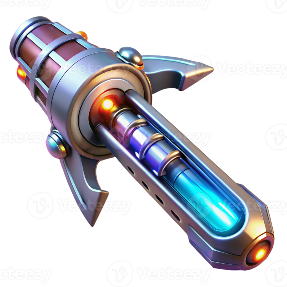 impressive modern A Futuristic Weapon Sleek and Metallic W high quality png