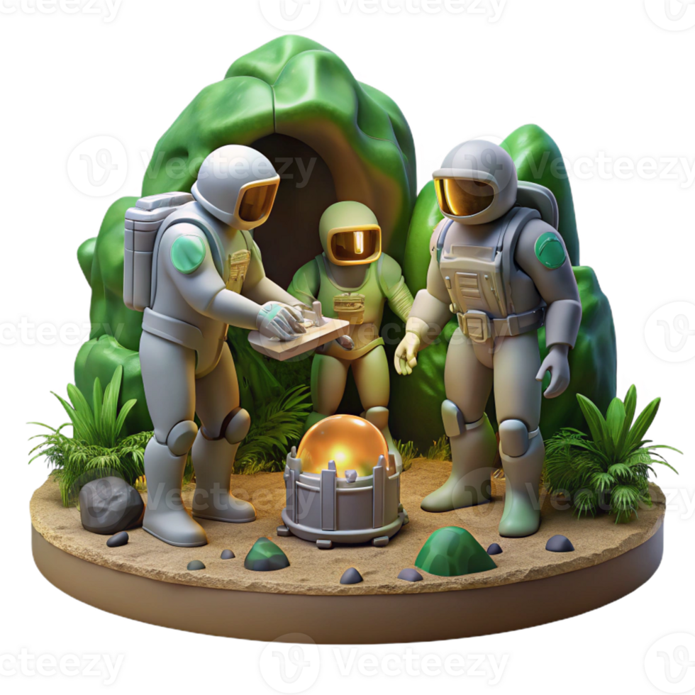 elegant rustic A Team of Explorers in Advanced Spacesui exclusive png