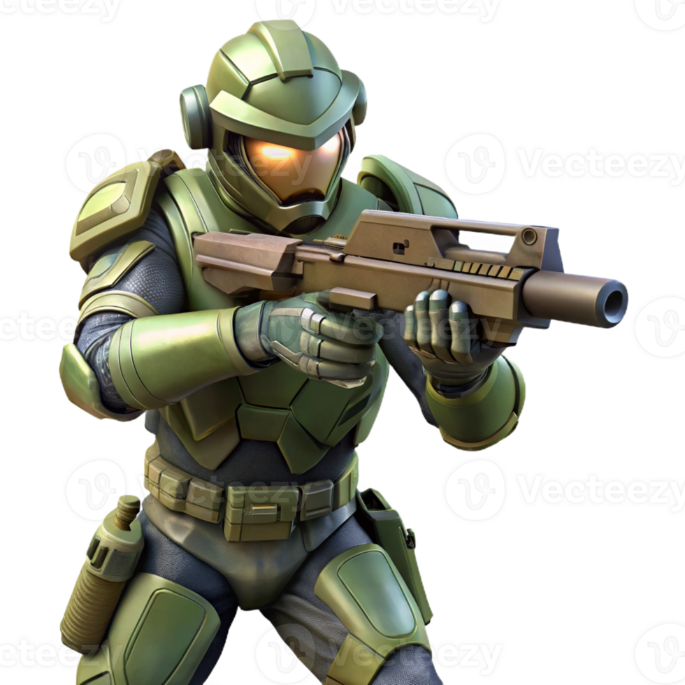 beautiful contemporary A Futuristic Soldier in Camouflage Power A detailed png