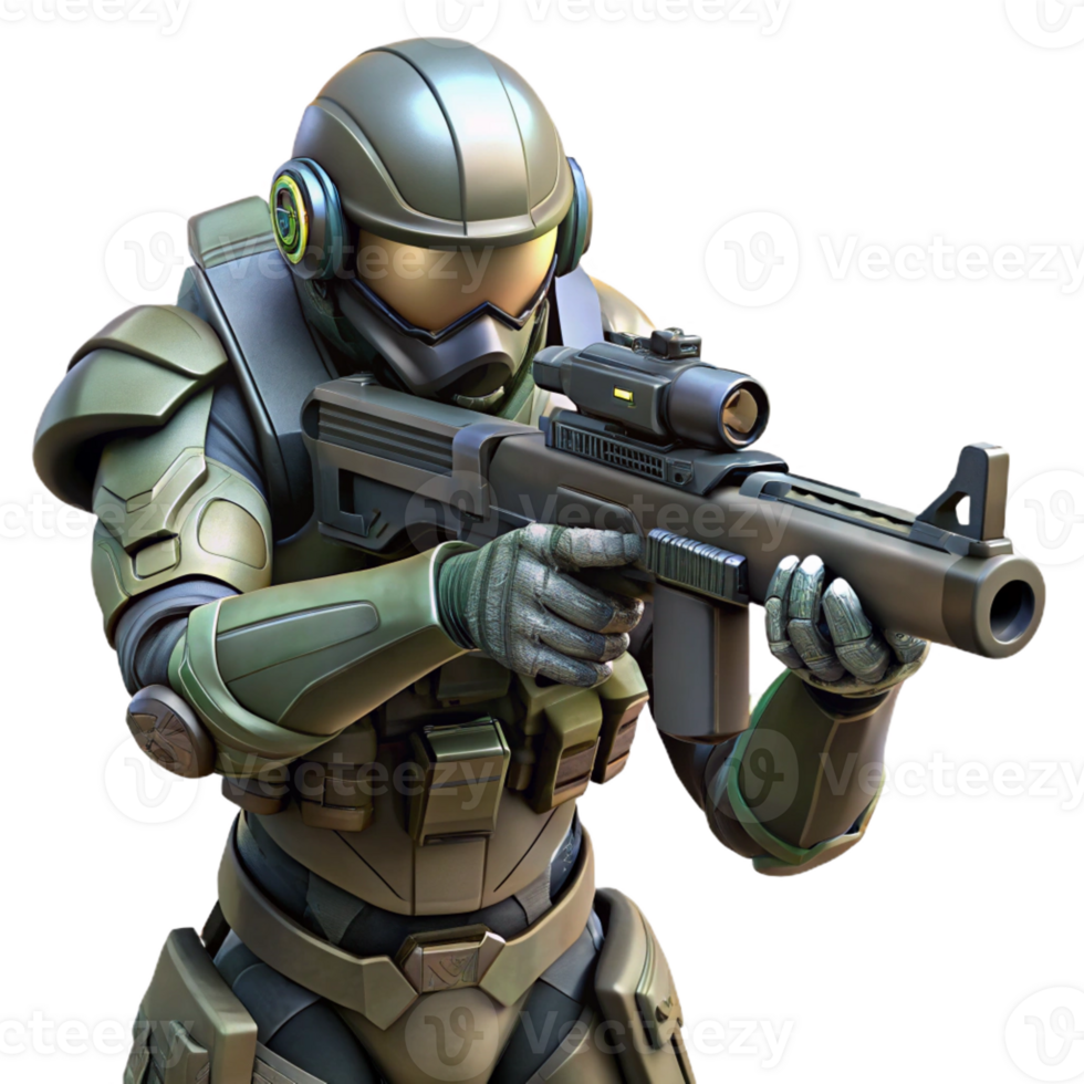 extraordinary abstract A Futuristic Soldier in Camouflage Power A authentic png