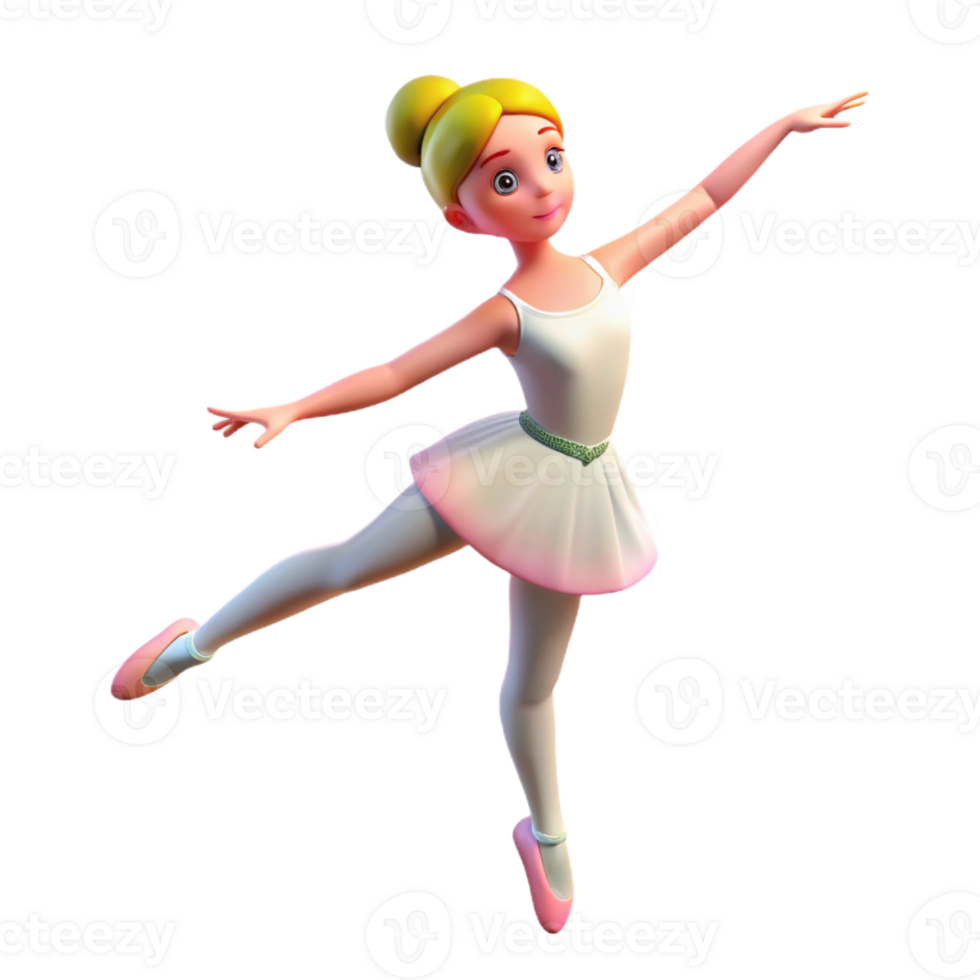 magnificent artistic Graceful Ballerina in Mid-leap authentic png