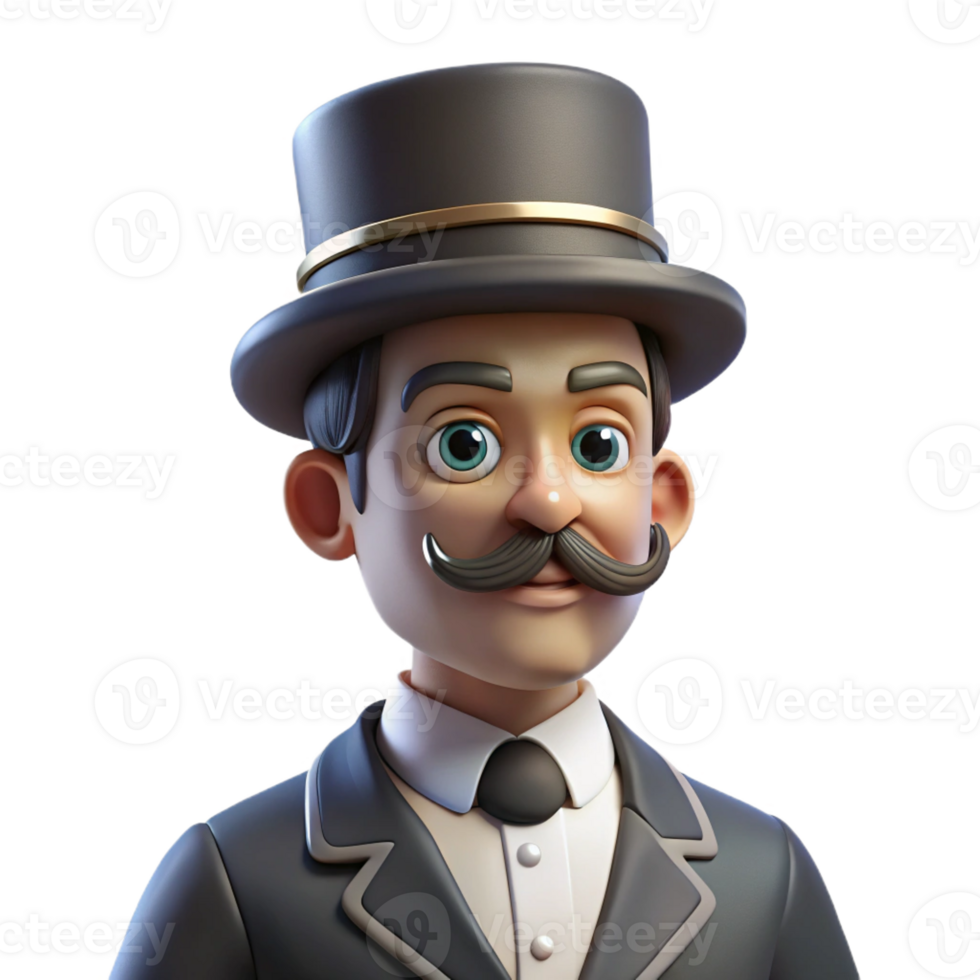 magnificent vintage Portrait of a Distinguished Gentleman With detailed png