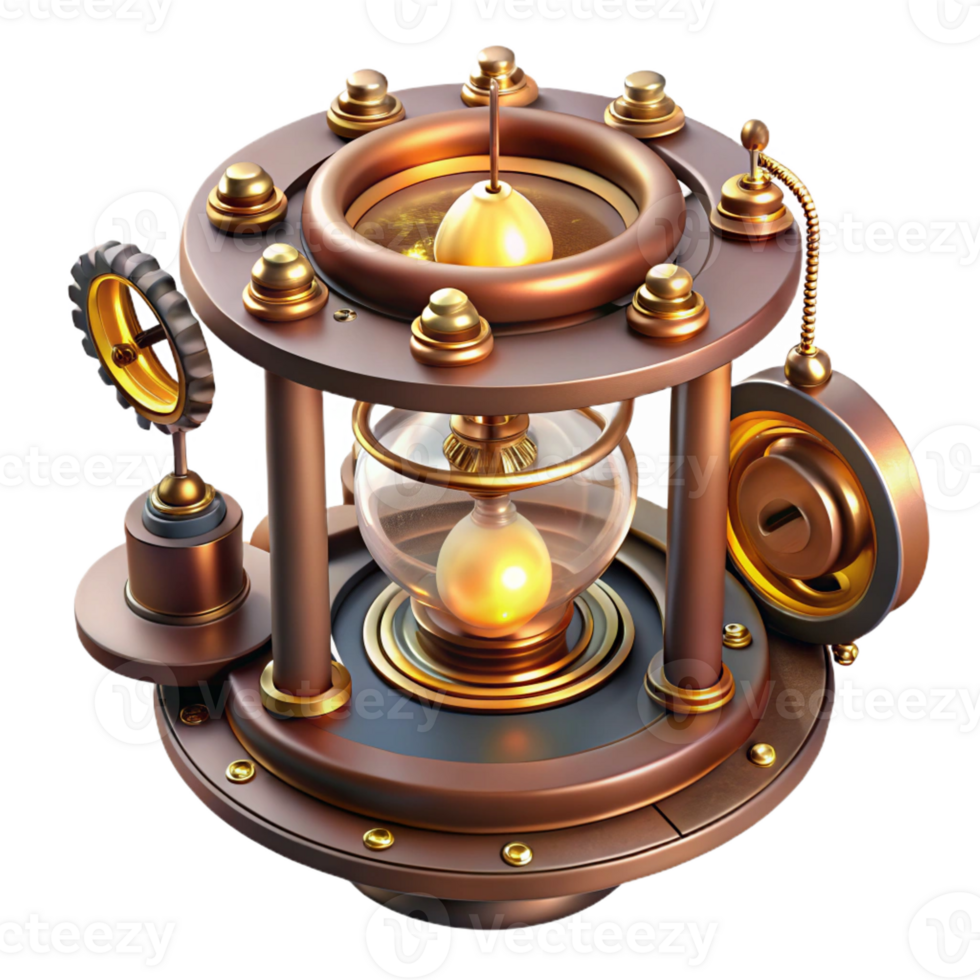 elegant traditional An Intricate Clockwork Device Spins And authentic png