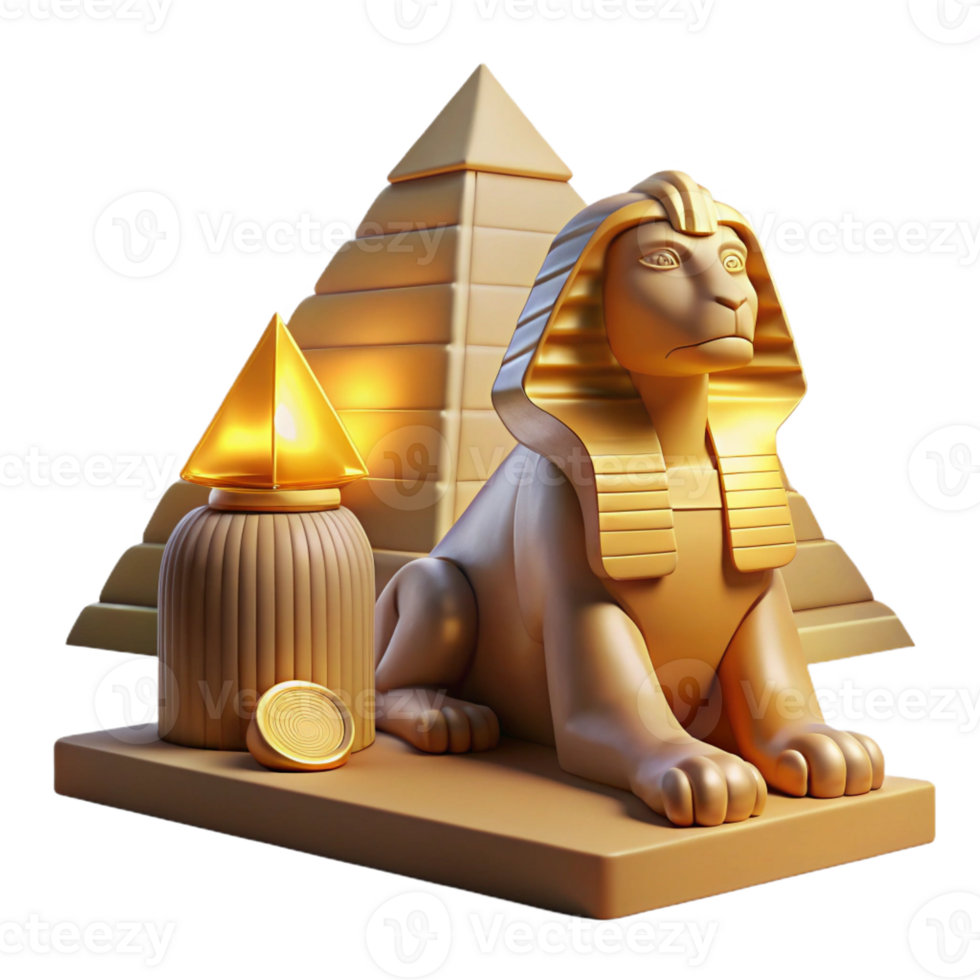 serene classic A Mysterious Sphinx Posing a Riddle In 4K png