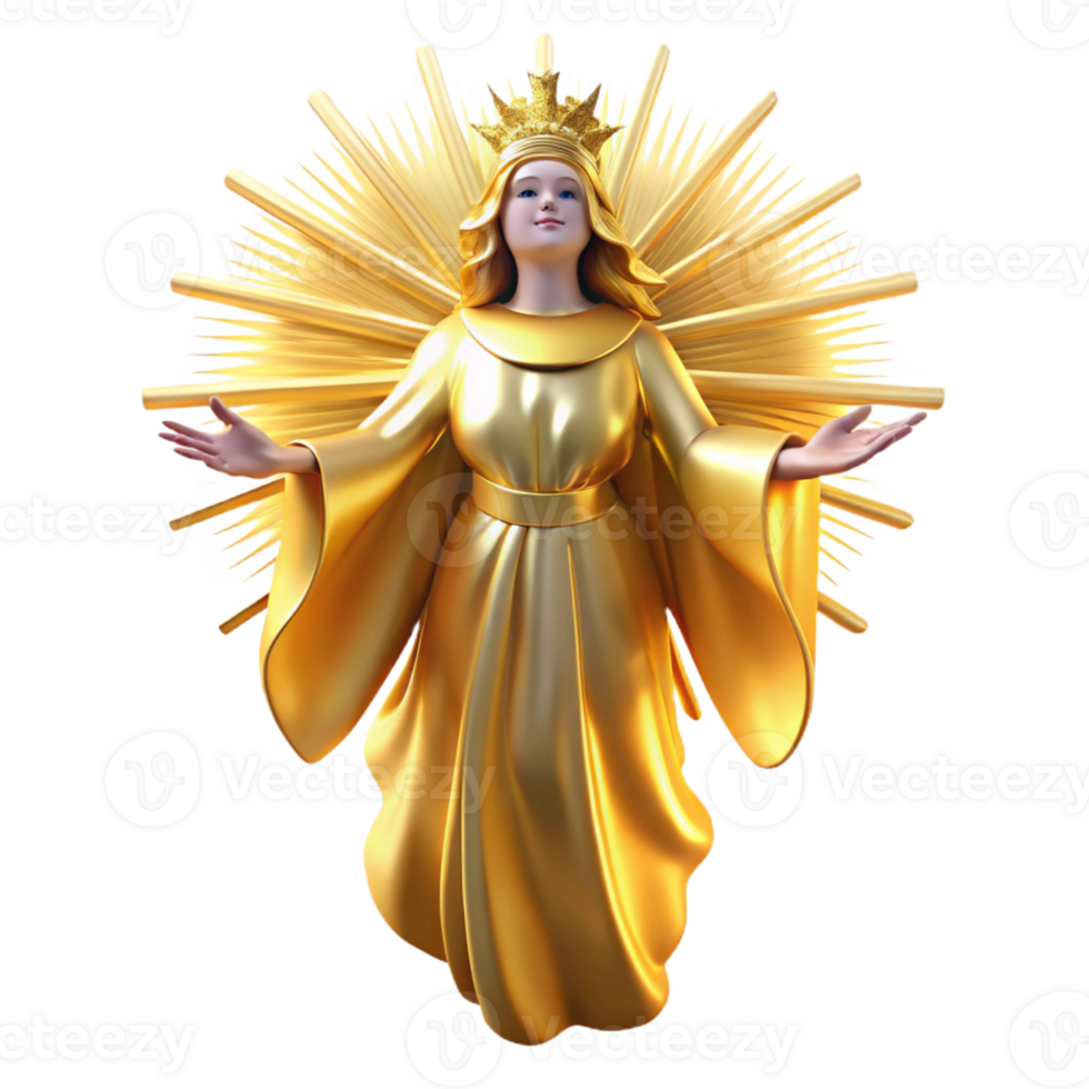 wonderful minimalist A Celestial Being Radiating Golden Light high resolution png