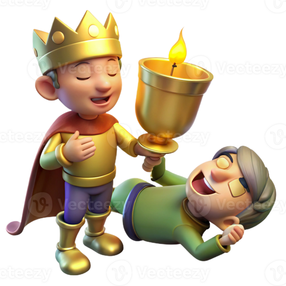 stunning rustic A Mischievous Imp Stealing a Golden Cha exclusive png