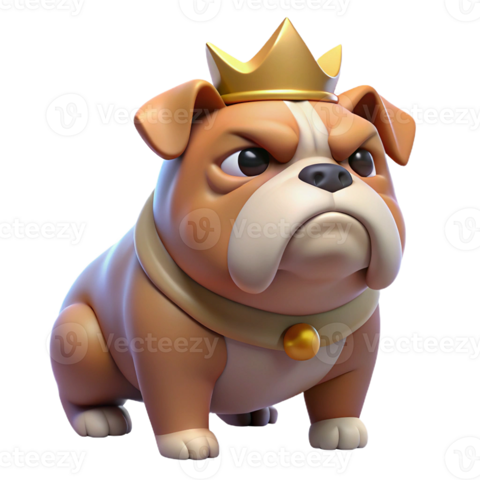 wonderful abstract A Grumpy Looking Bulldog Wearing a Tiny high resolution png