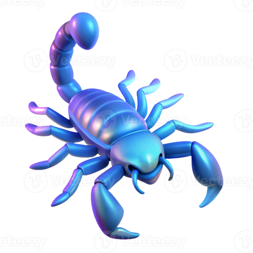 beautiful classic A Scorpion Glowing Under Uv Light Dark 4K png