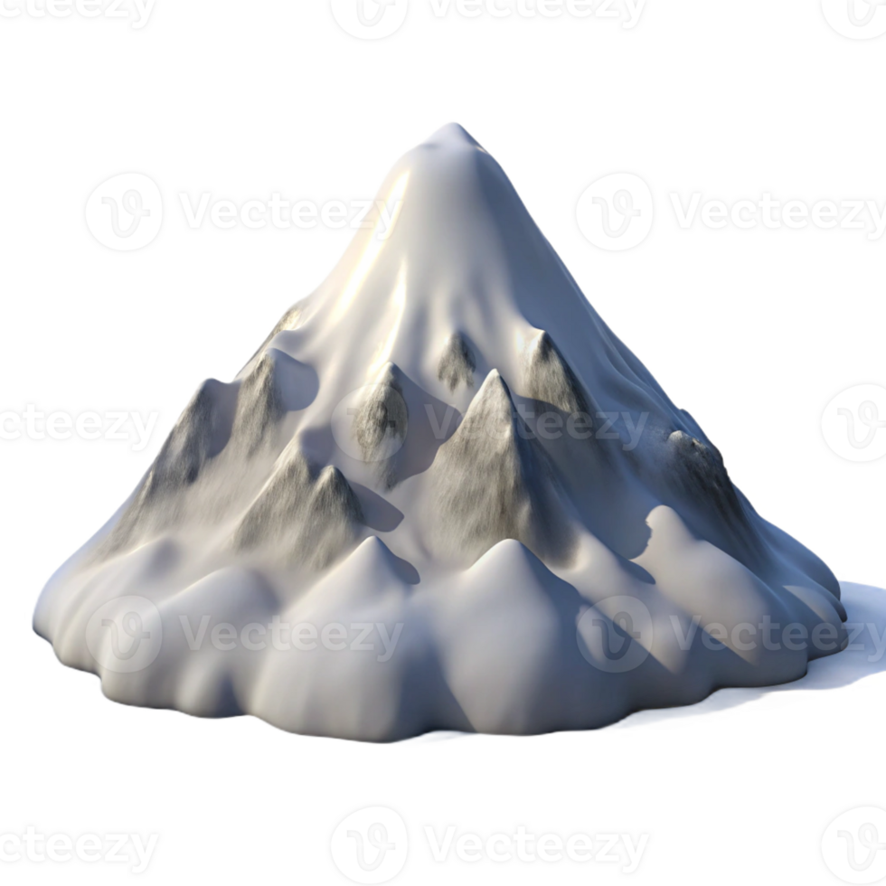 elegant artistic A Majestic Snow Covered Mountain Peak Pi genuine png