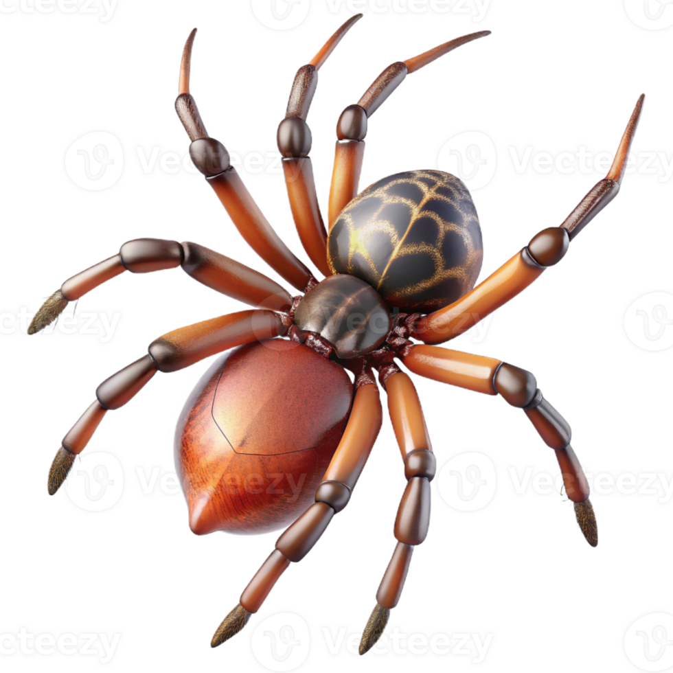 vibrant modern A Close Up of a Spider Spinning a Web In exclusive png