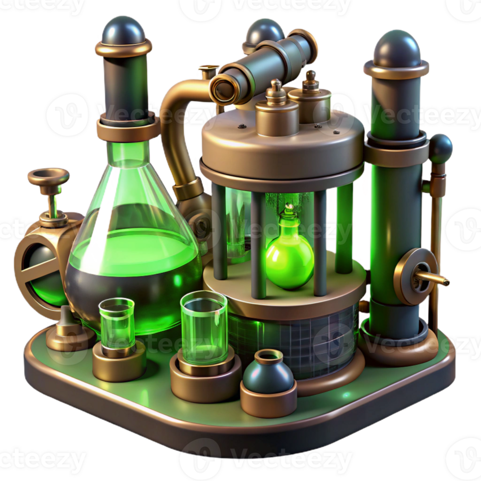 magnificent contemporary A Steampunk Laboratory Filled with Bizar exclusive png