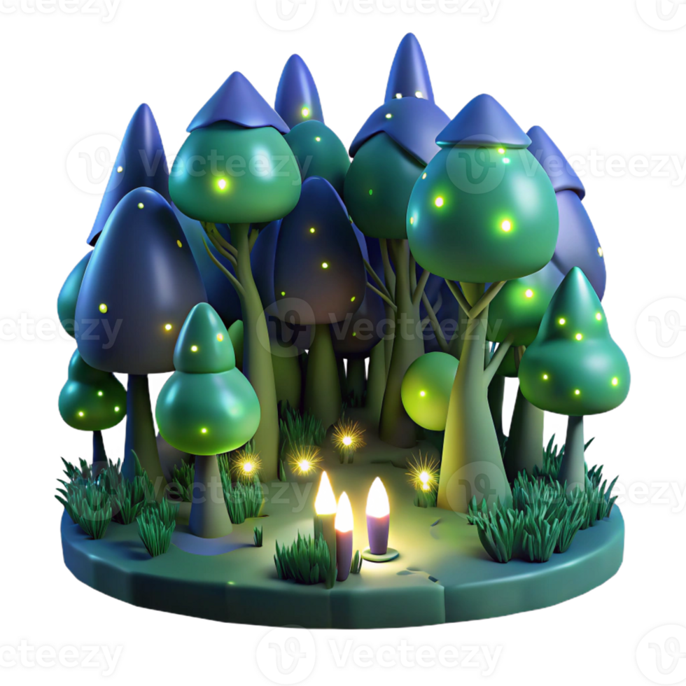 stunning artistic A Group of Fireflies Illuminating a Dark 4K png