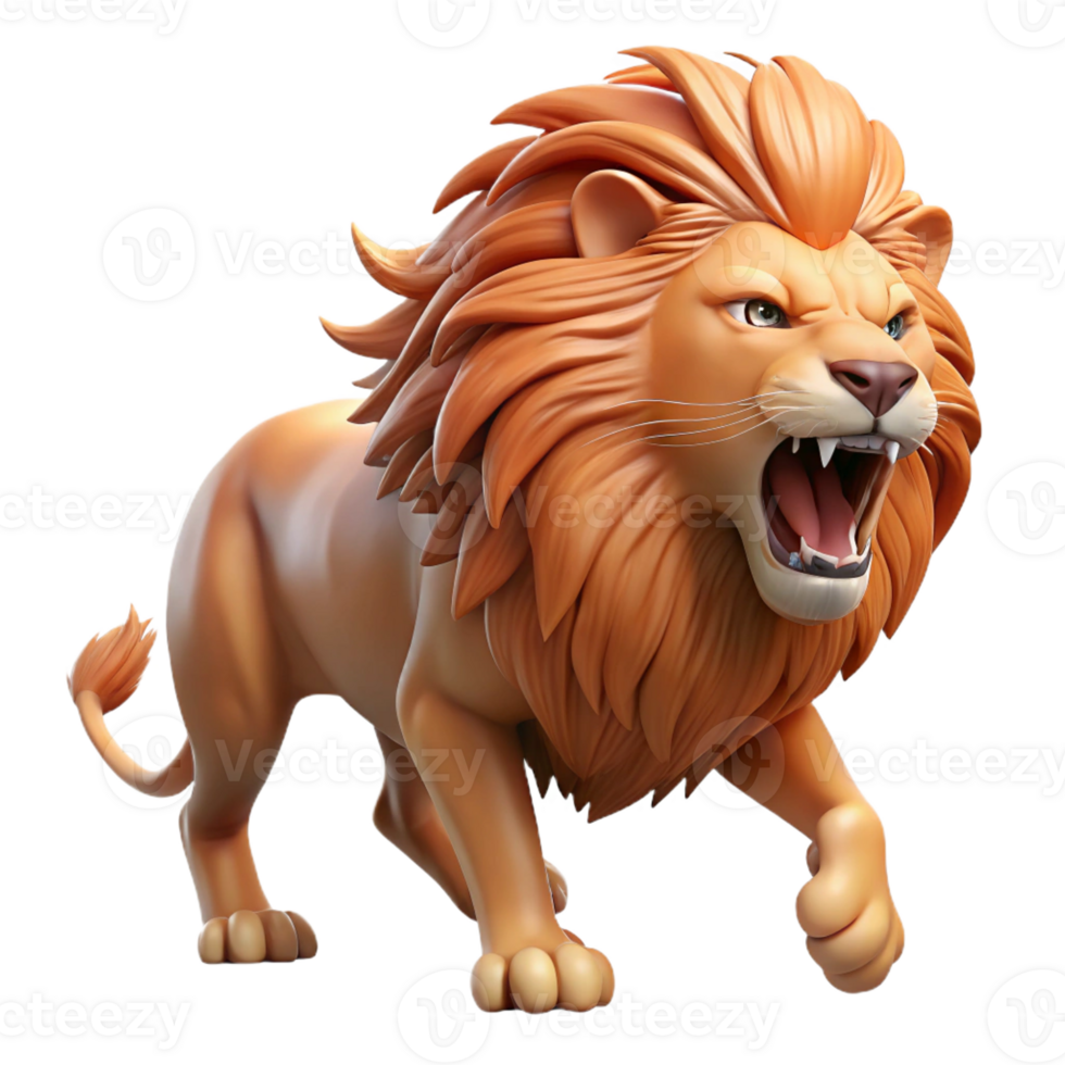 magnificent rustic A Fierce Lion Roaring in the African Sava premium png