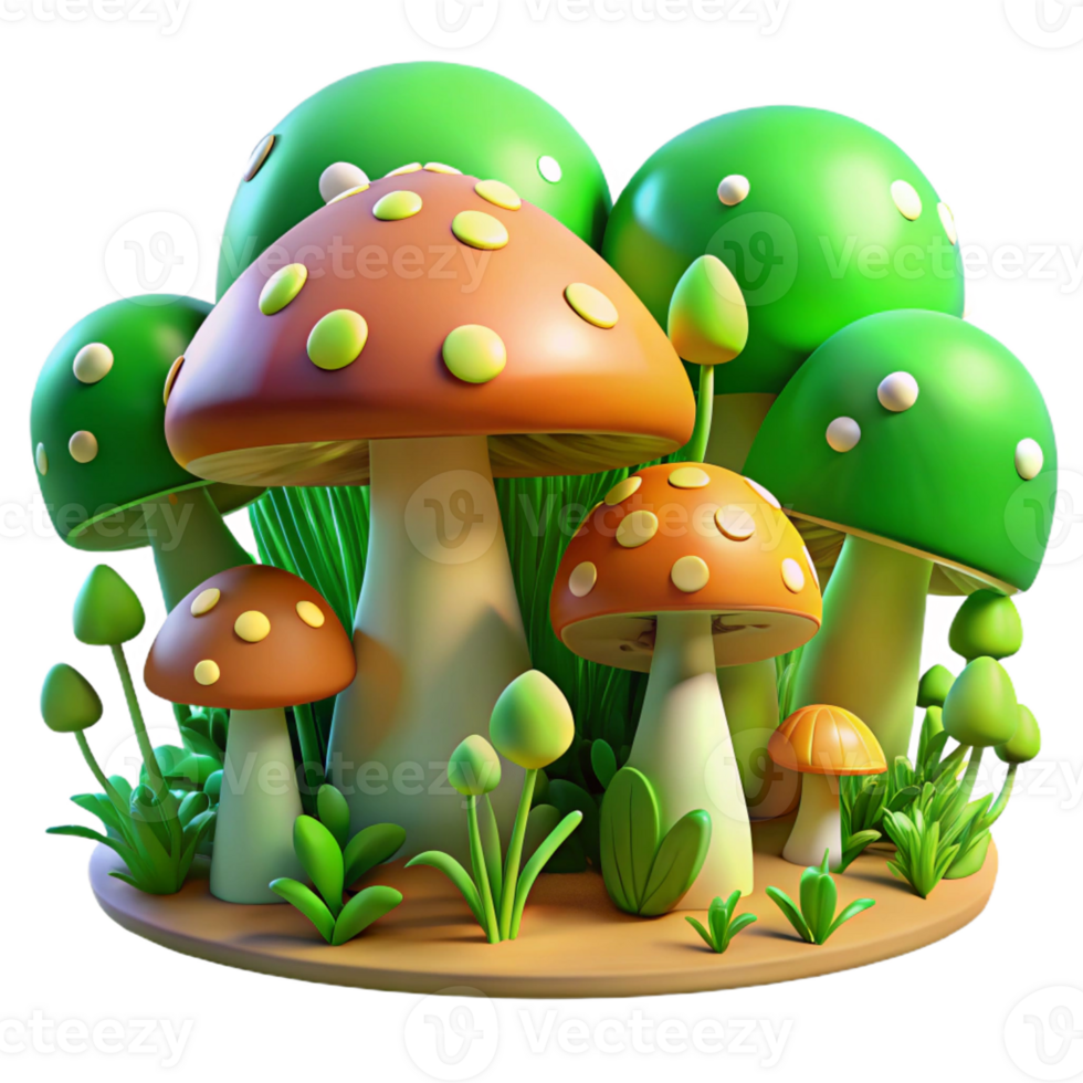 vibrant artistic A Lush Green Forest Floor Covered in Vibr high resolution png
