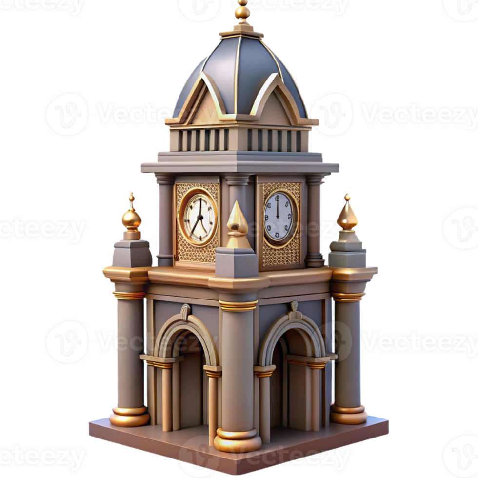 stunning traditional A Towering Art Nouveau Clock Tower with In original png