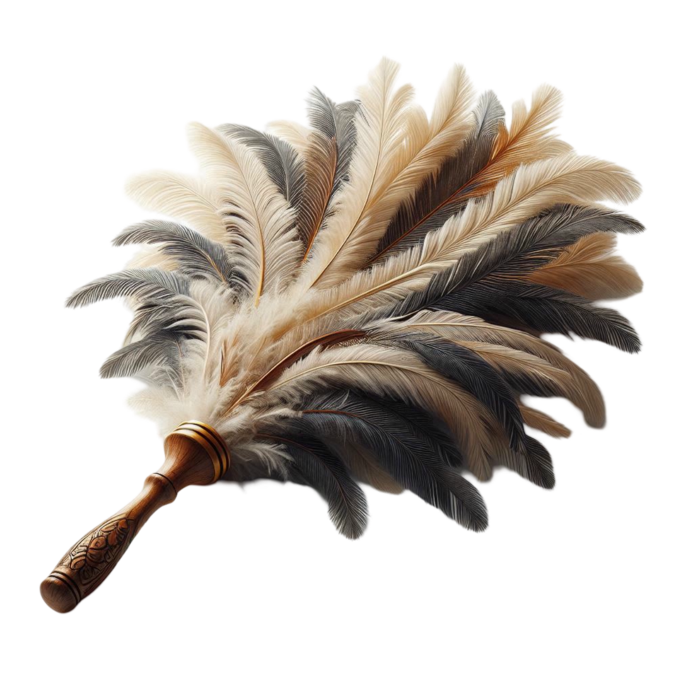 Luxurious Feather in Gold and Black png