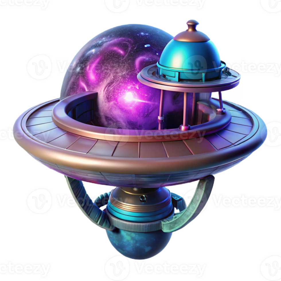 extraordinary classic A Futuristic Space Station Orbiting a Vib original png