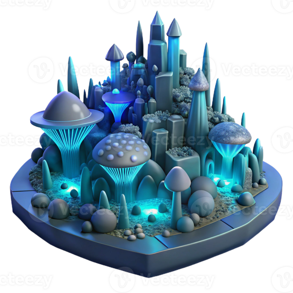 stunning traditional A Sprawling Subterranean City Lit by Biolu high resolution png