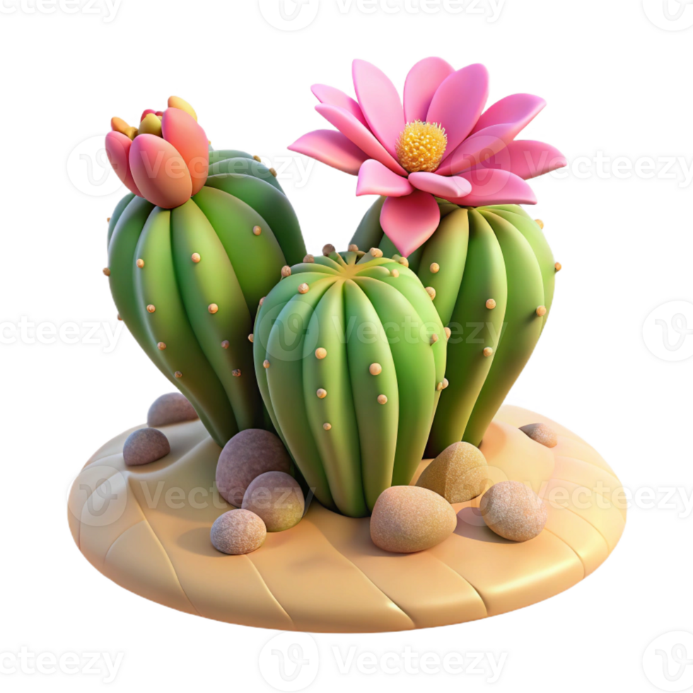 stunning abstract A Desert Cactus Blooming in the Harsh Su genuine png