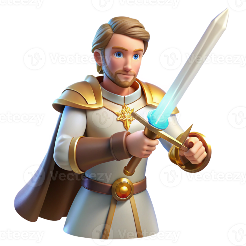extraordinary rustic A Courageous Paladin Wielding a Holy Sword genuine png