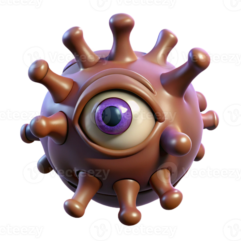 magnificent creative A Menacing Beholder Casting Eye Rays In high resolution png