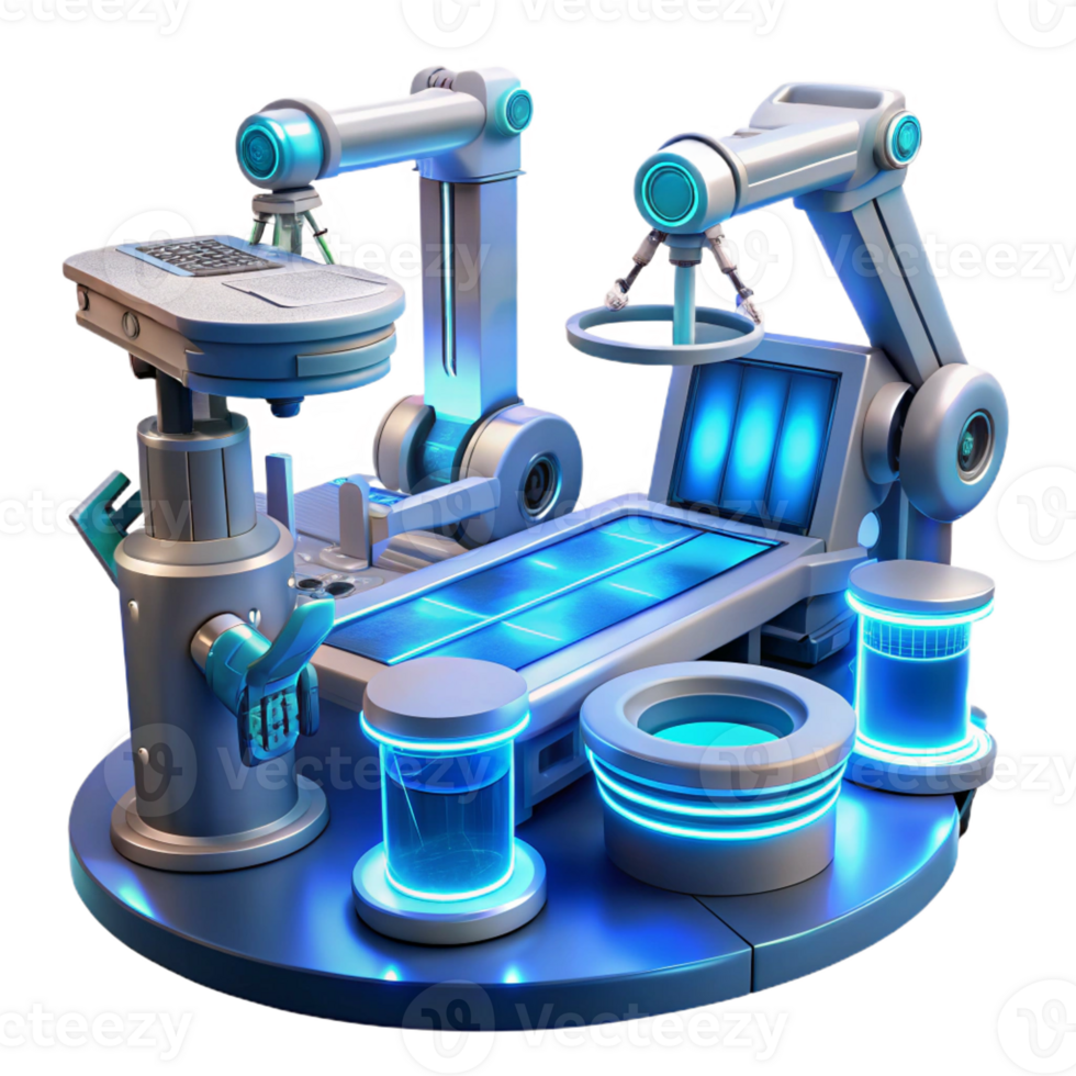 dramatic artistic A Futuristic Operating Room with Hologra original png