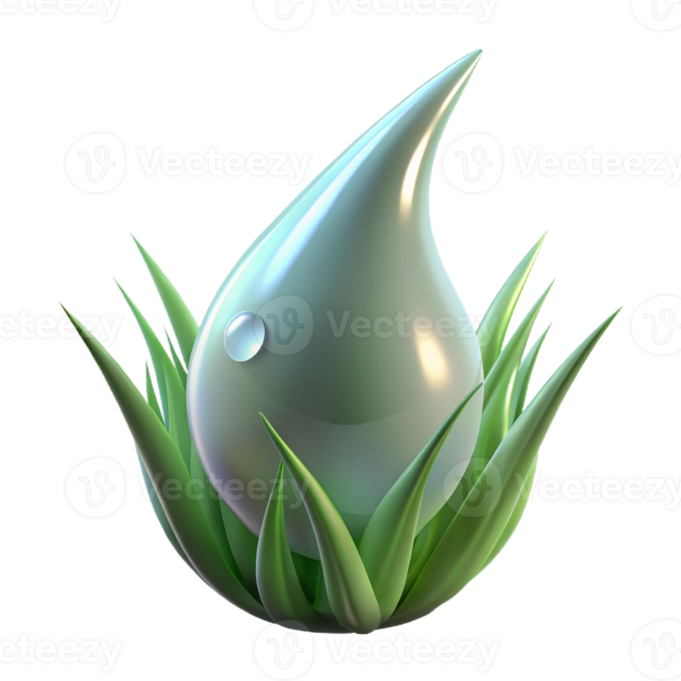 beautiful artistic A Close Up of a Dewdrop on a Blade Of detailed png