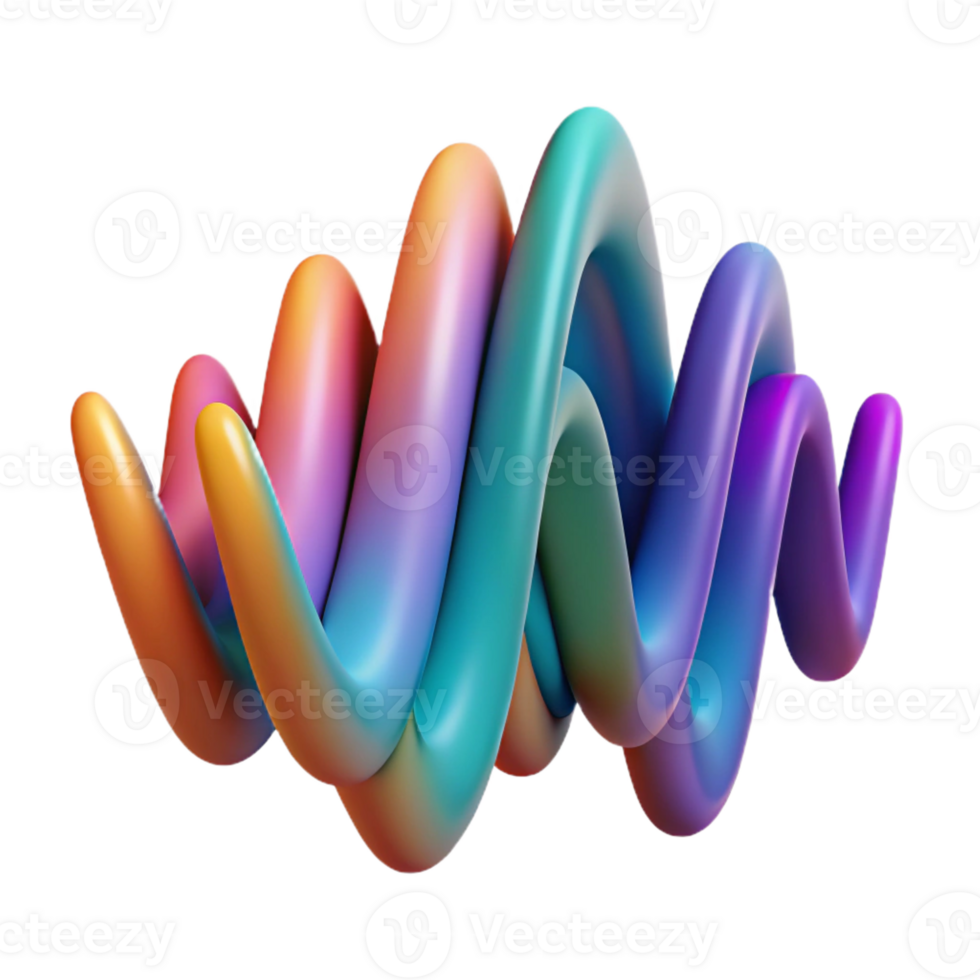 serene rustic Abstract Sound Wave Visualization high quality png