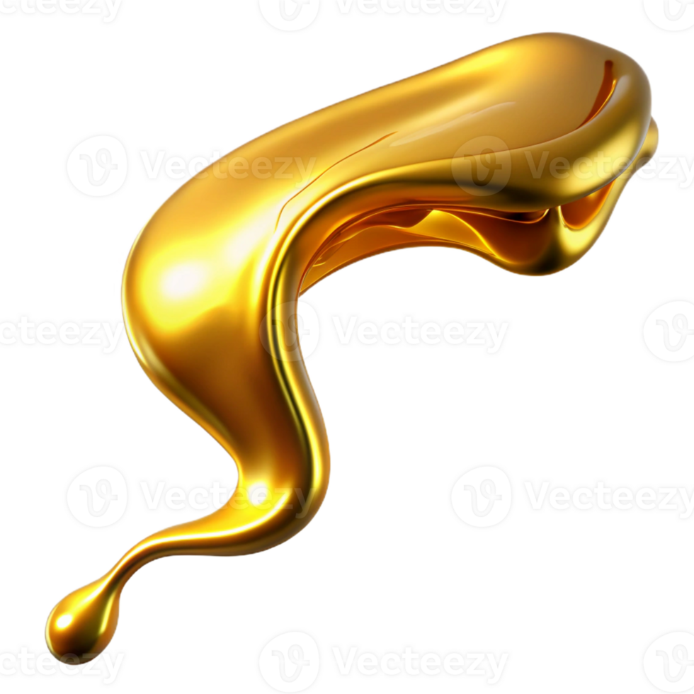 dramatic artistic A Stream of Flowing Liquid Gold Illumin high resolution png