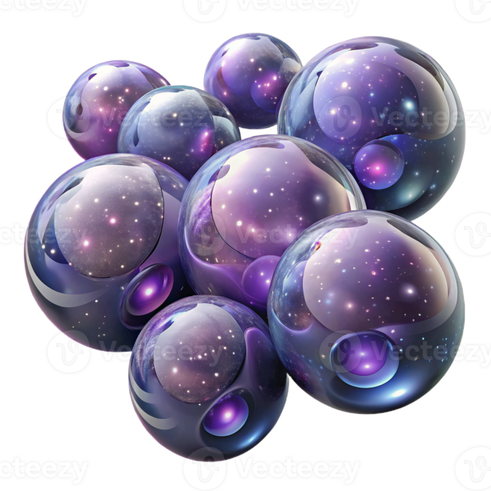 dramatic artistic A Field of Floating Translucent Orbs Fi high resolution png