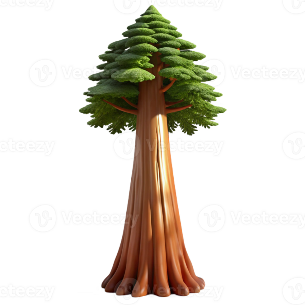 impressive modern A Giant Sequoia Tree Towering over a Fores exclusive png