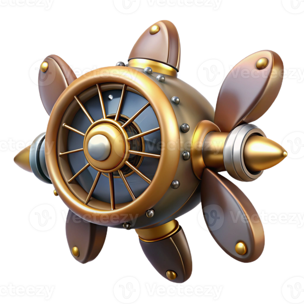 elegant creative A Detailed of a Steampunk A 4K png