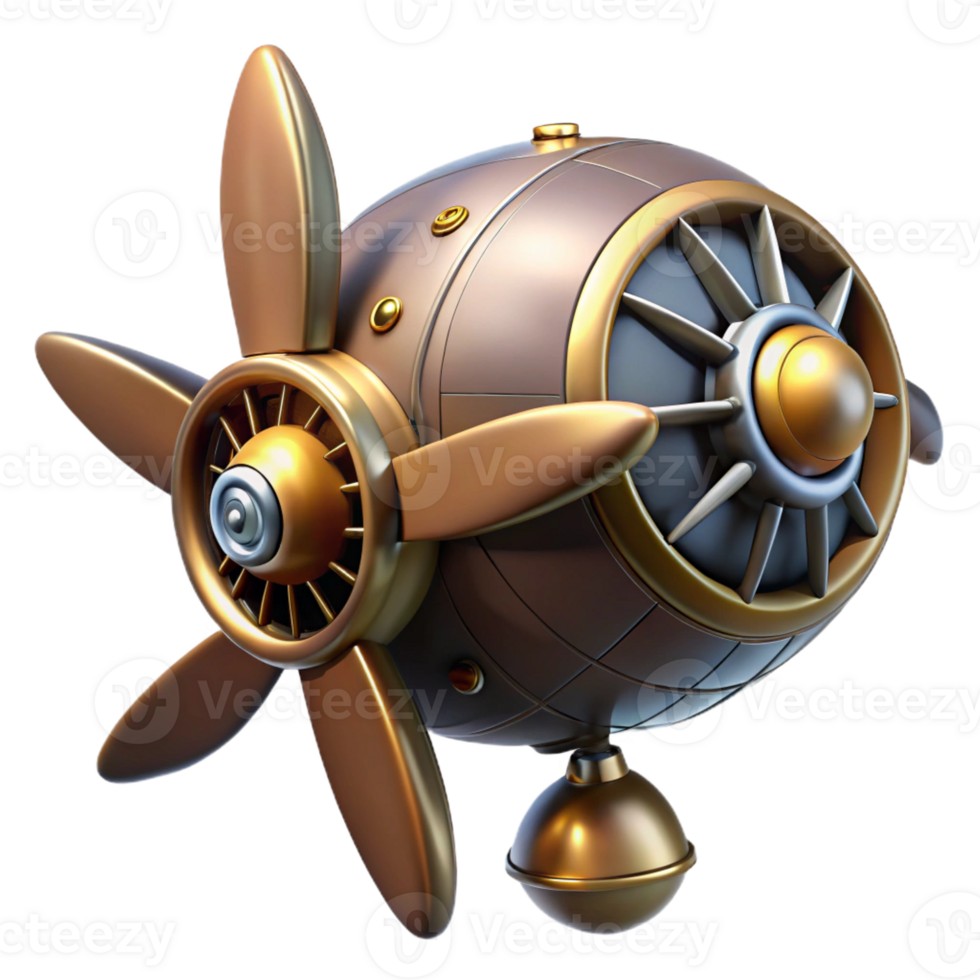 magnificent creative A Detailed of a Steampunk A genuine png