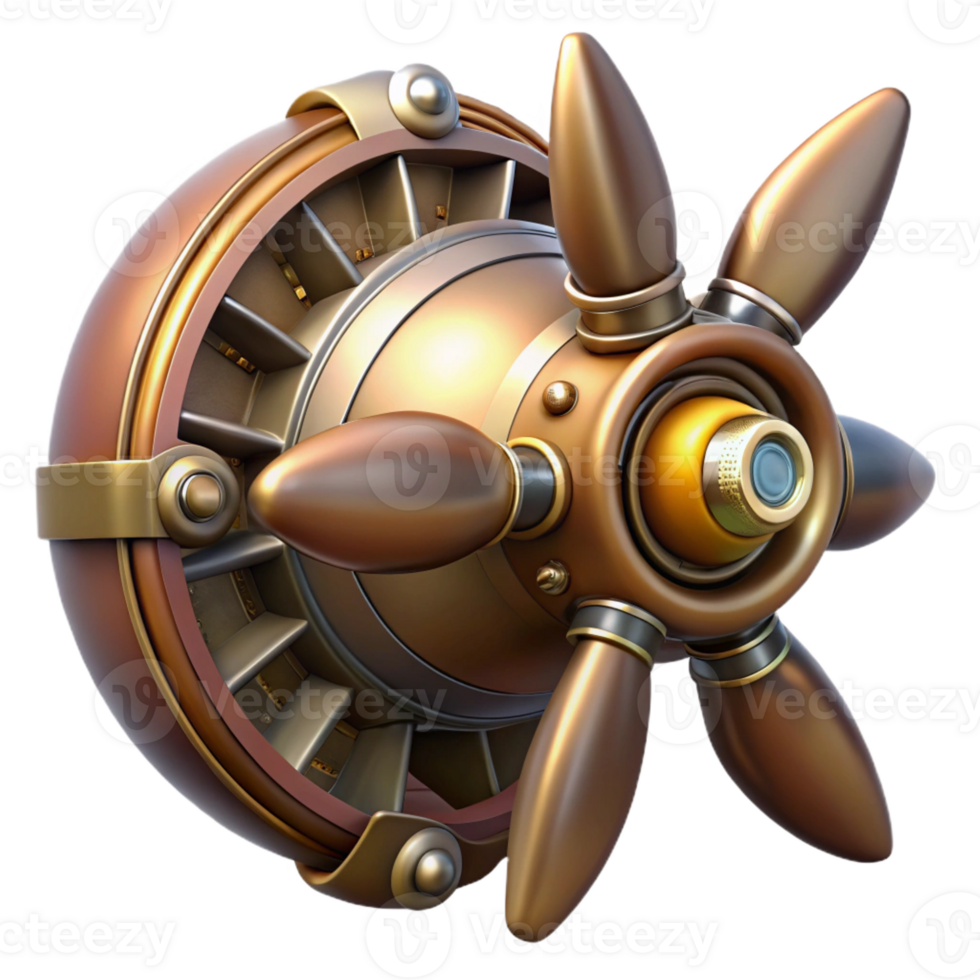 elegant creative A Detailed of a Steampunk A professional png