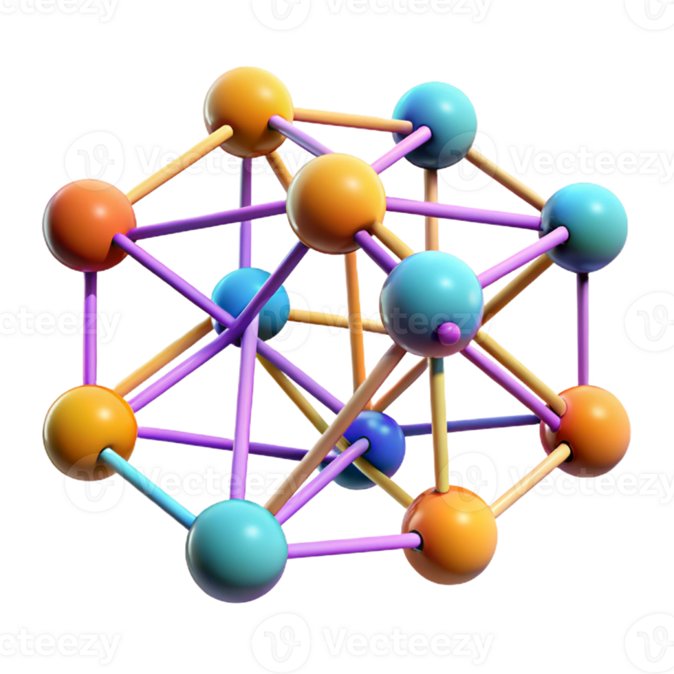 magnificent classic A Network of Interconnected Nodes Pulsati genuine png