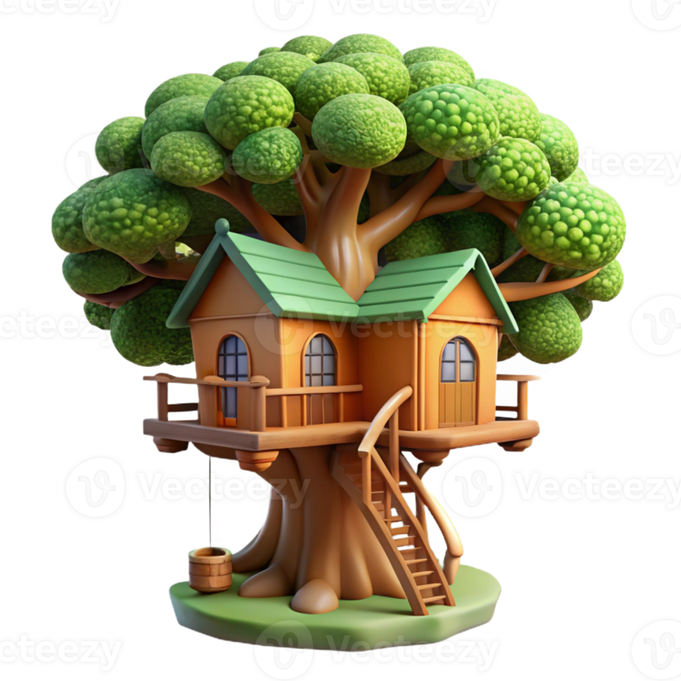 wonderful rustic A Treehouse Built Into a Giant Sequoia original png