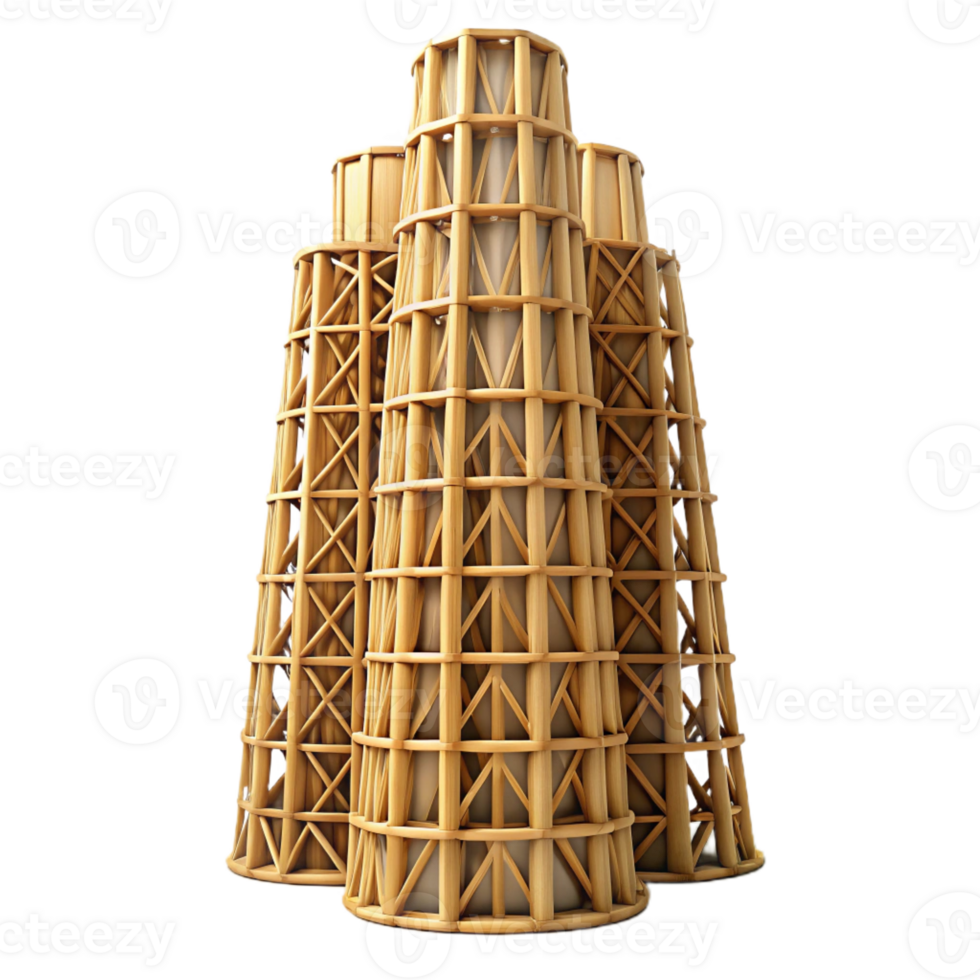wonderful artistic A Towering Skyscraper Made of Interwoven B original png