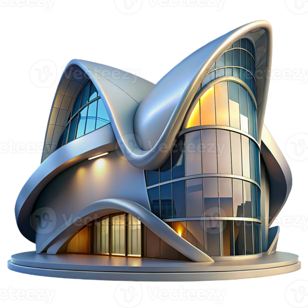 vibrant creative A Modern Opera House with Flowing Curves A exclusive png