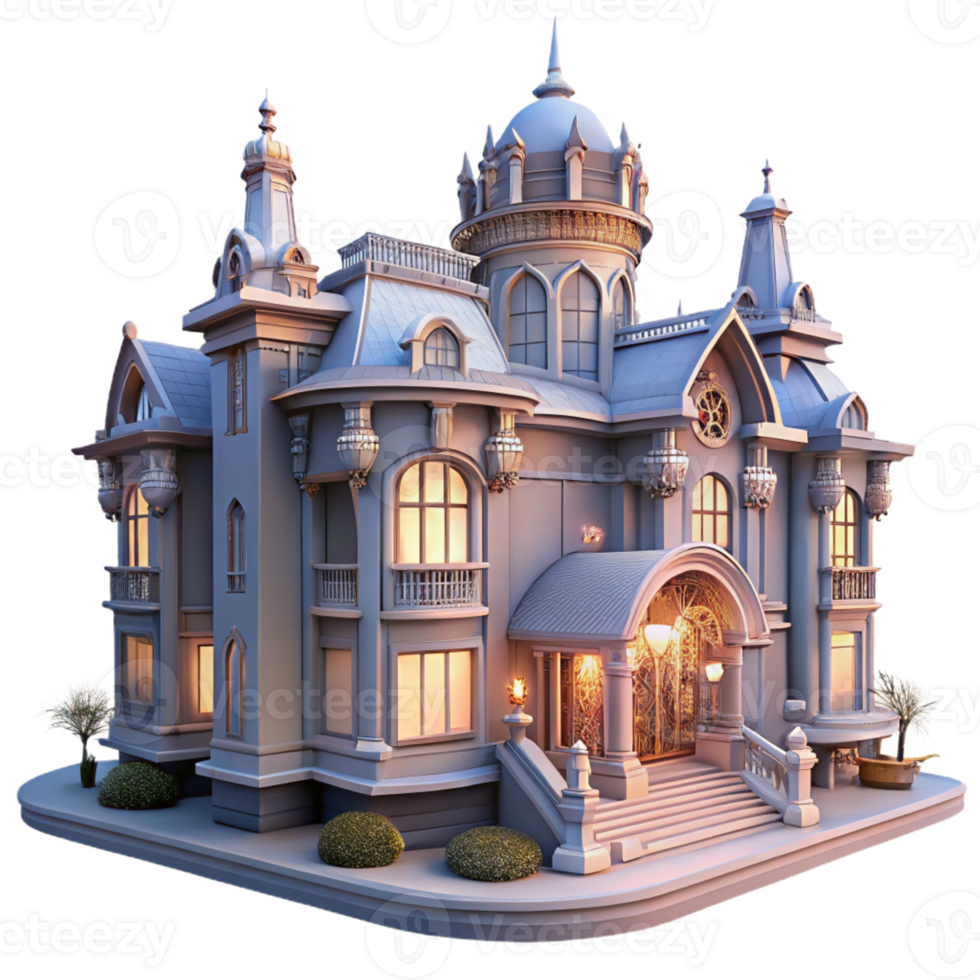 magnificent abstract A Sprawling Art Nouveau Mansion with Intri 4K png
