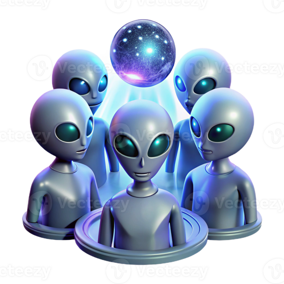 magnificent minimalist A Group of Alien Diplomats with Iridesce genuine png