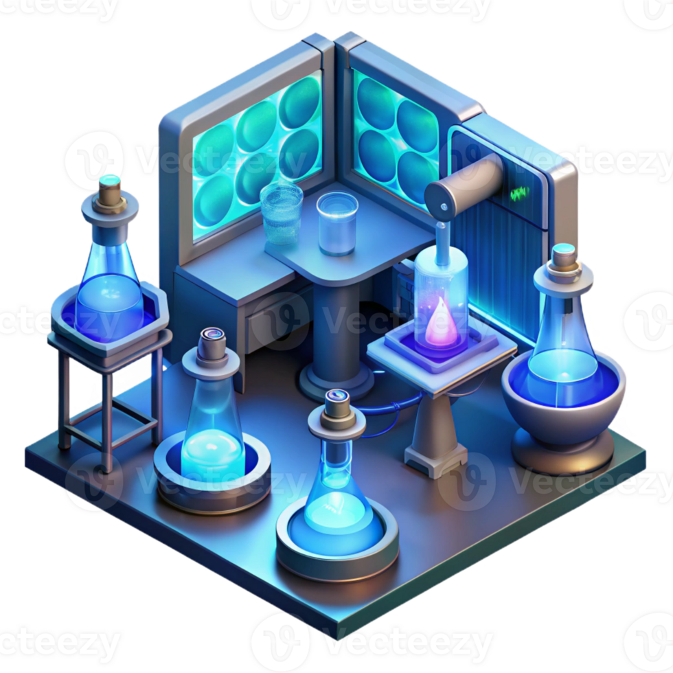 extraordinary contemporary A Futuristic Laboratory Filled with Bubb authentic png