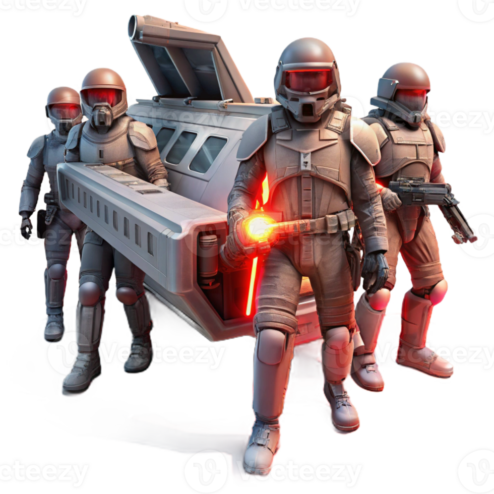 beautiful minimalist A Group of Space Pirates Clad in Ragged detailed png