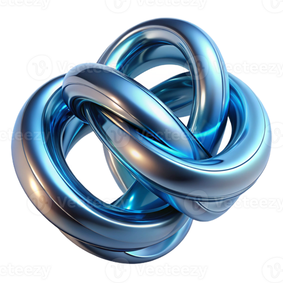 elegant abstract Intertwined Metallic Ribbons Flowing Like authentic png