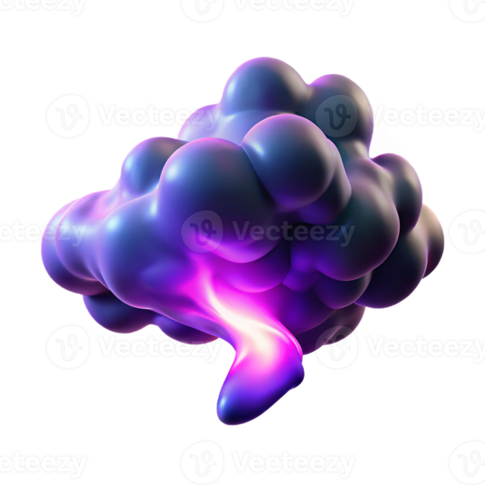 impressive classic A Cloud of Iridescent Smoke Swirling An detailed png